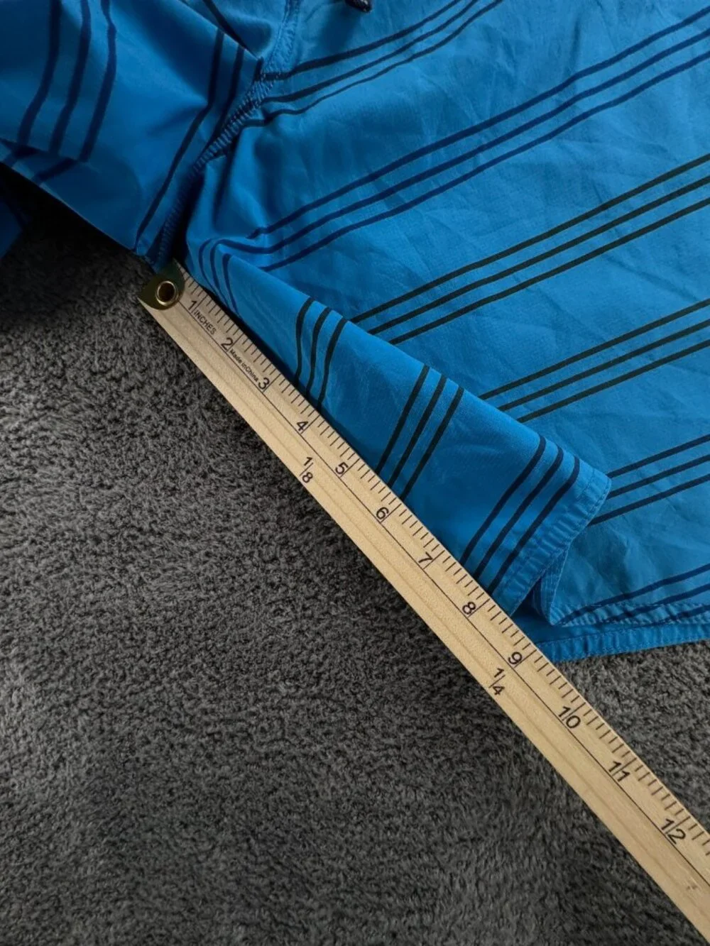 Patagonia Swim Trunk Men Board Shorts Adult Swimming Size 30 Blue Striped String
